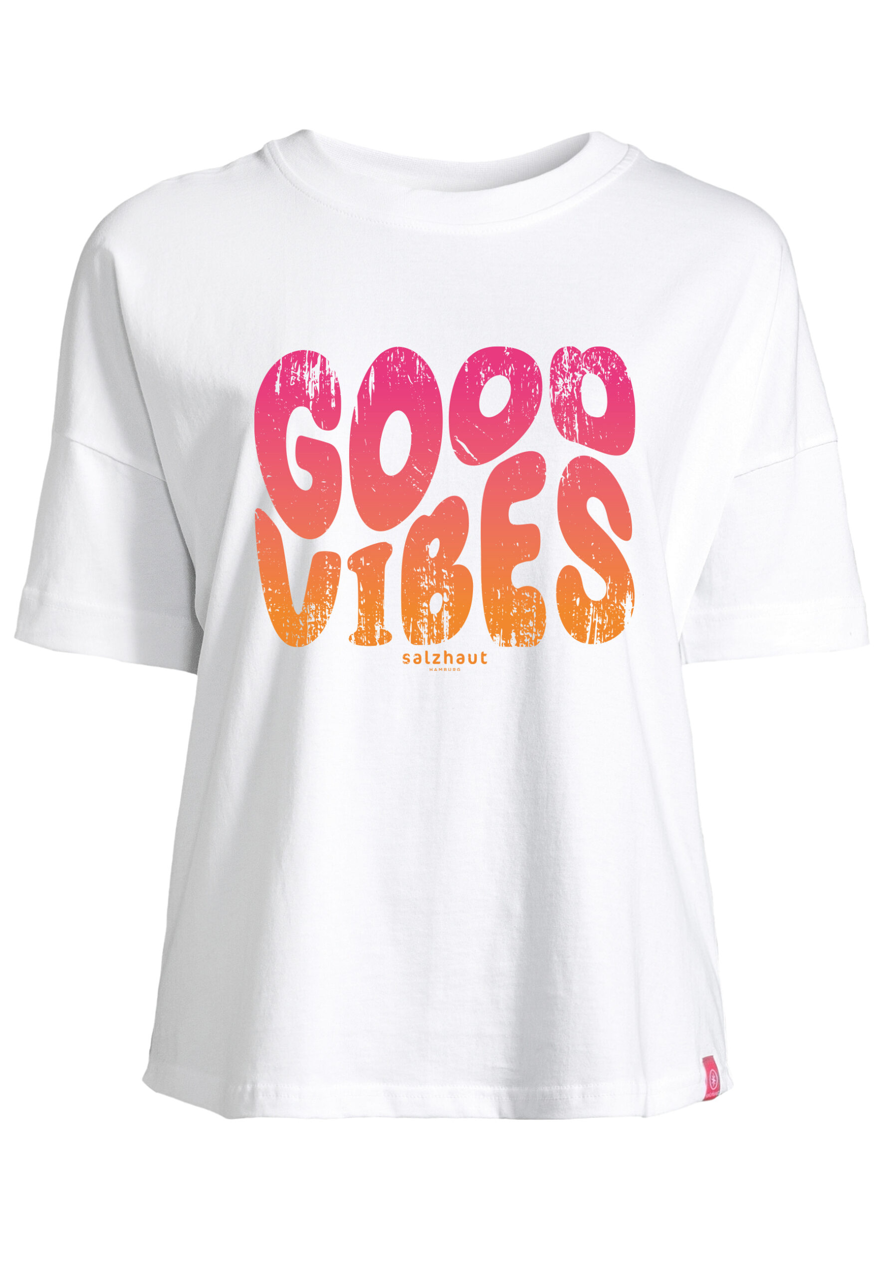 LEEV - Good vibes White Frontalansicht mit Model