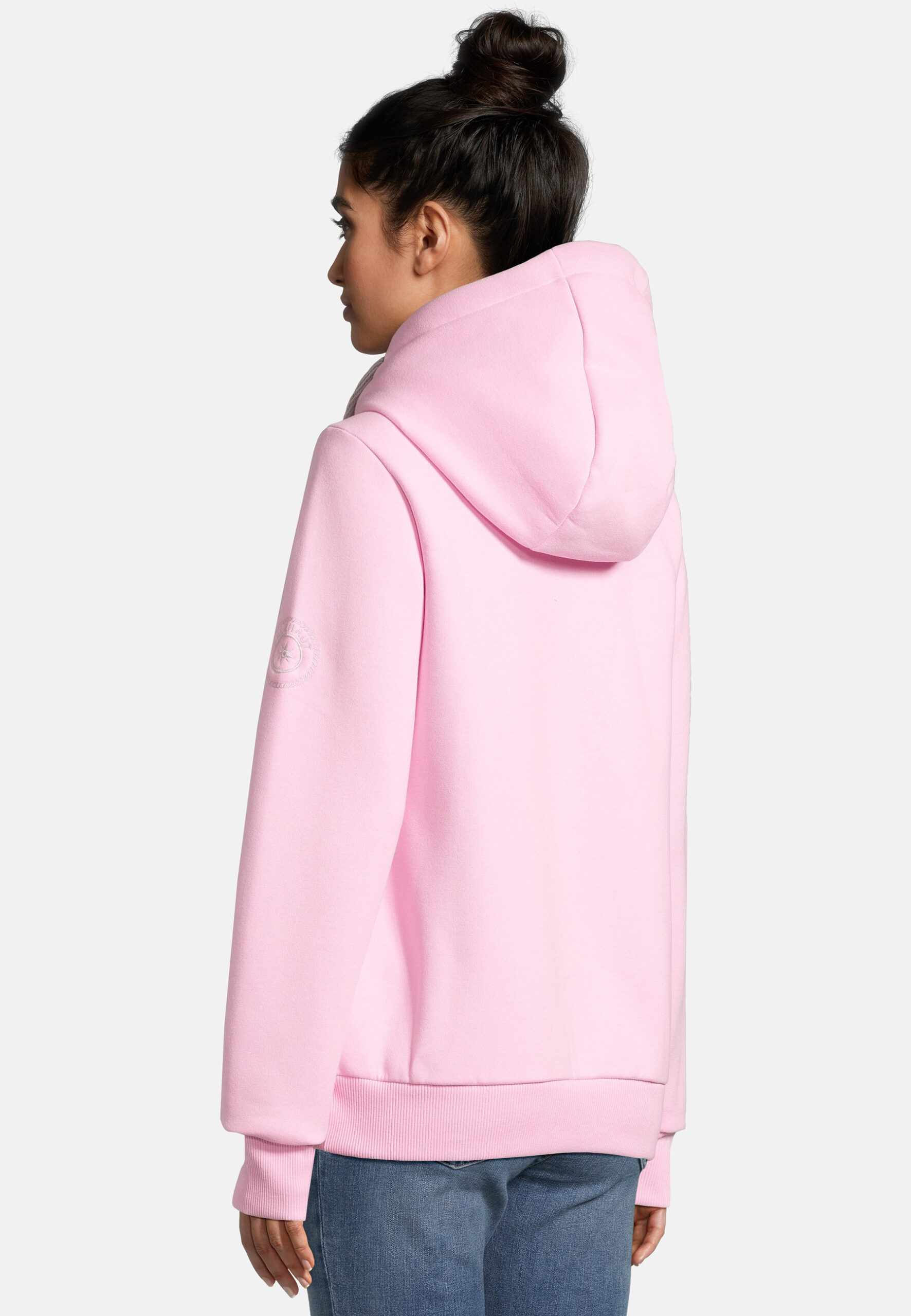 Sünn - Hoodie Rosé Rückansicht mit Model