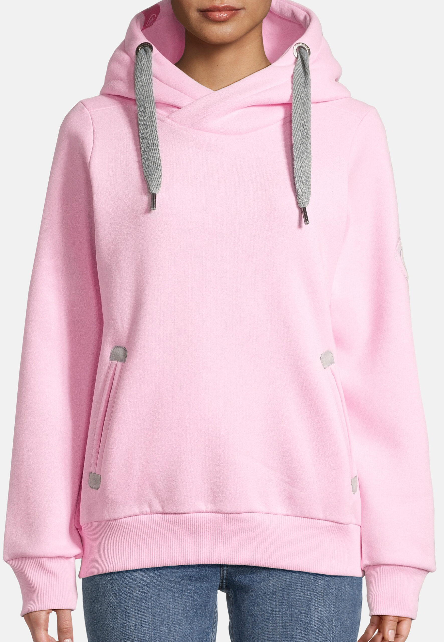 Sünn - Hoodie Rosé Nahaufnahme mit Model