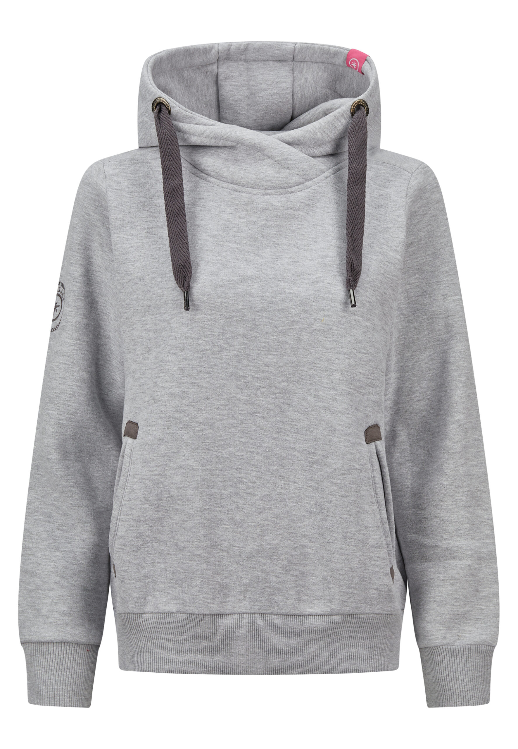 Sünn - Hoodie Grey Melange Frontalansicht ohne Model