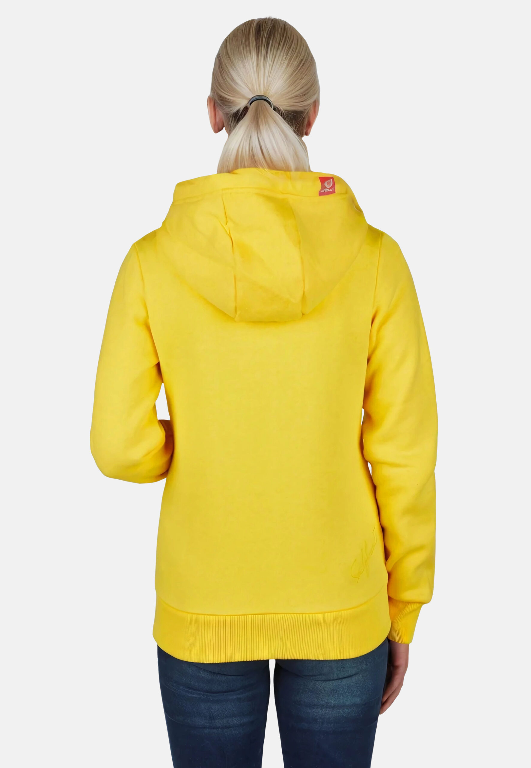 Sööte Jacke Yellow Rückansicht mit Model